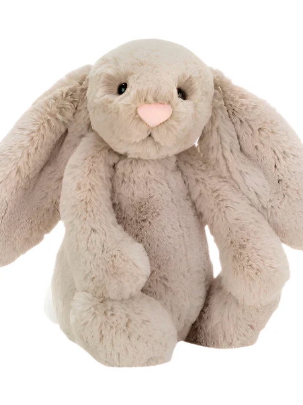 🐰 Cutest Jellycat Beige Bunny Plush with Pink Nose 🐰